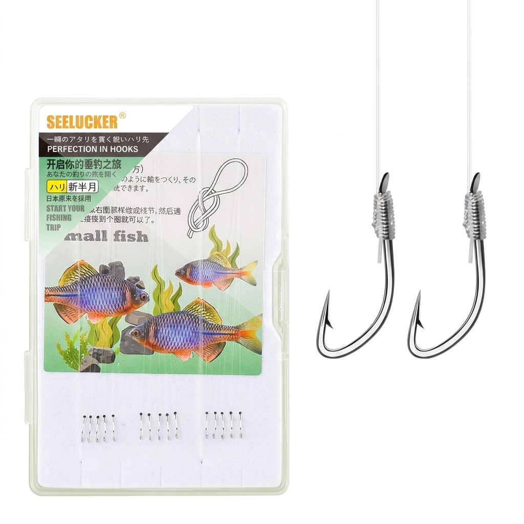 15 Anzuelos de Pesca Micro Pre - Snell Fishing Rig reseña y precio